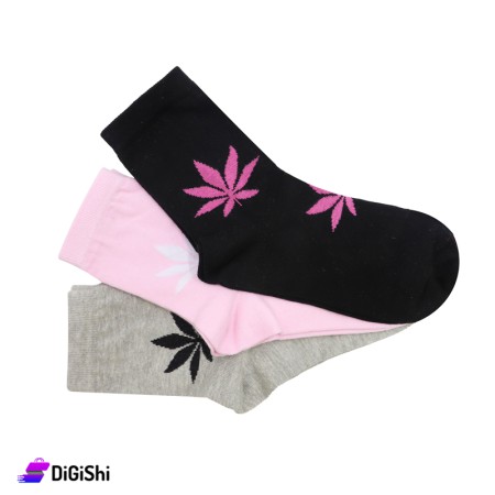 Al Samah Set Of Women Long Cotton Socks