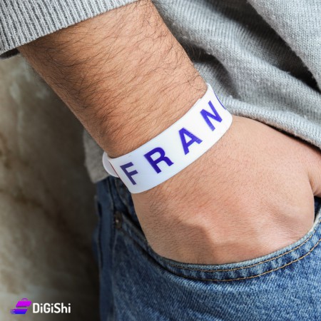 France Flag Silicon Bracelet
