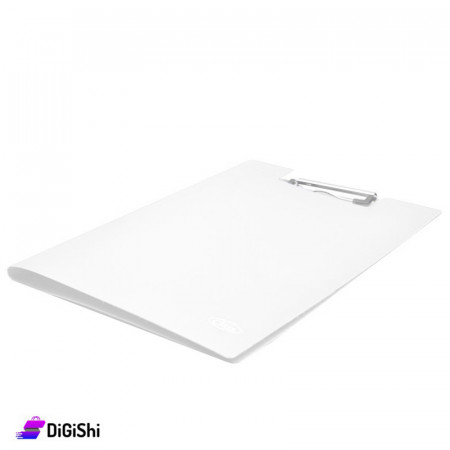 Class Folder with Clip Board - Transparent White
