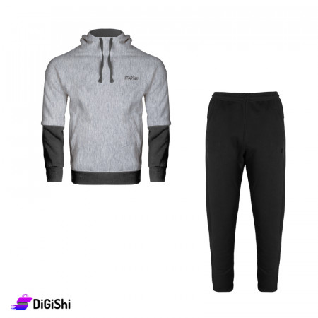 STARTER Men's Cotton Fleece Pajamas - Gray