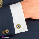 MONT BLANC Cufflinks with Navy Star