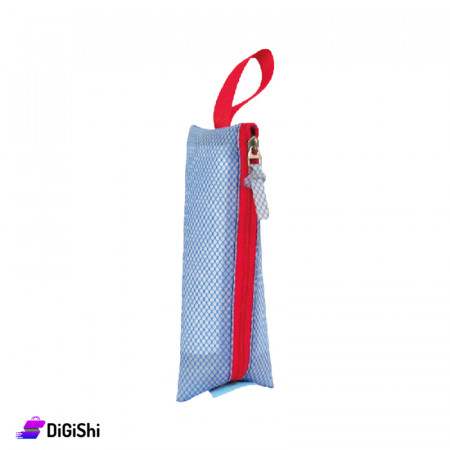 ZIDNY Tarpaulin Pencil Case with Pyramid Shape - Blue