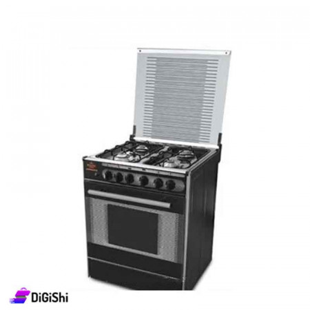 Al-Anwar RO410BG Head Oven with Lighter and Glass Cover - Black
