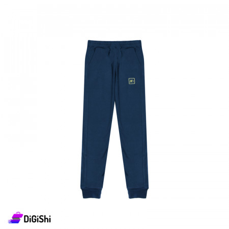 STARTER Children's Cotton Pants With Sprain at Ankle - Navy