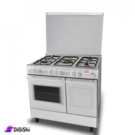 Al-Anwar W500 Head Oven with Lighter and Glass Cover - White
