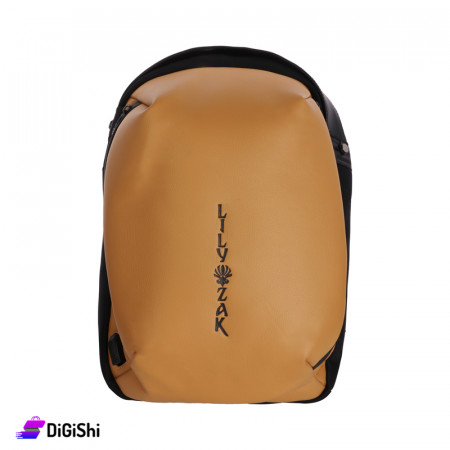 LILY ZAK Leather Laptop Backpack - Hazel