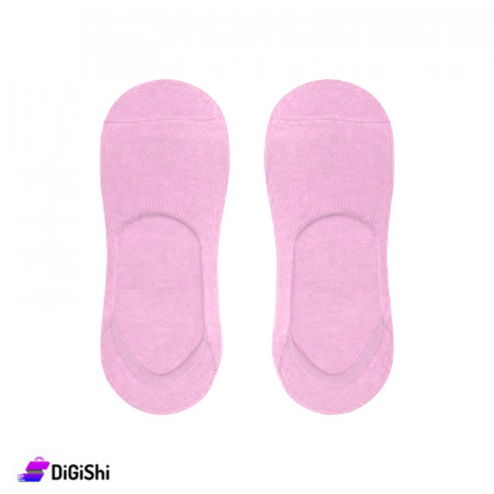 ZOX Plus Plain Cotton Short Women's Socks - Pink