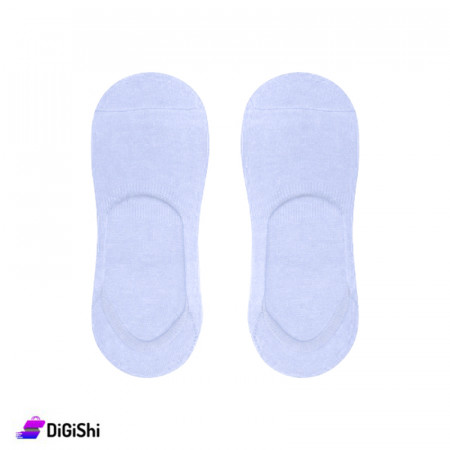 ZOX Plus Plain Cotton Short Women's Socks - Blue