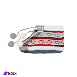Girl's Woolen Slipper with Laces