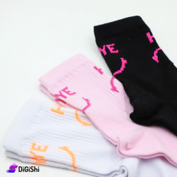 Al Samah Girls' socks set Write Bye Hi