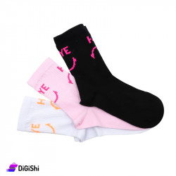 Al Samah Girls' socks set Write Bye Hi