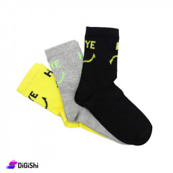 Al Samah Girls' socks set Write Bye Hi