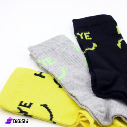 Al Samah Girls' socks set Write Bye Hi