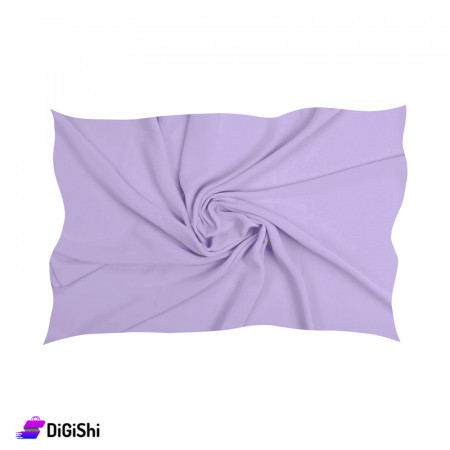 شال كريب سادة التقى - بنفسجي فاتح