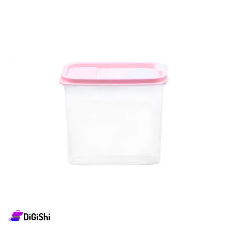 1.3 L Rectangle Plastic Bowl - Pink