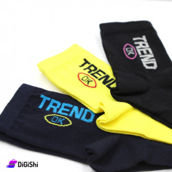 Al Samah Rainny Girls' Socks Set - Dark blue & Black & Yellow