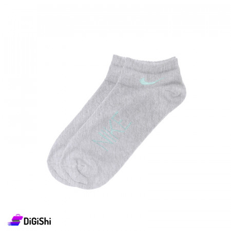 ZOX Pair Of Cotton Nike Short Women's Socks - Gray
