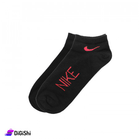 ZOX Pair Of Cotton Nike Short Women's Socks - Black