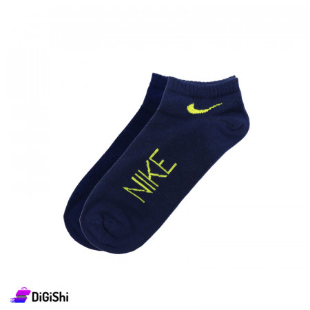ZOX Pair Of Cotton Nike Short Women's Socks - Navy