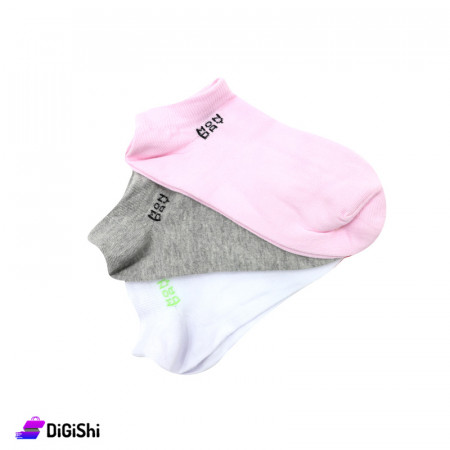 مجموعة جوارب قطنية بناتية قصيرة السماح MONDAY