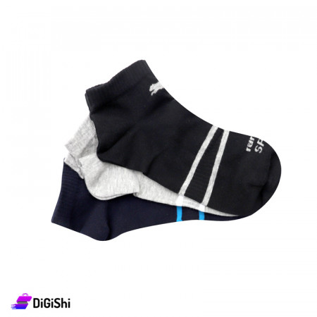 Al Samah Puma Running Sport Cotton Men Short Socks Set Group 1