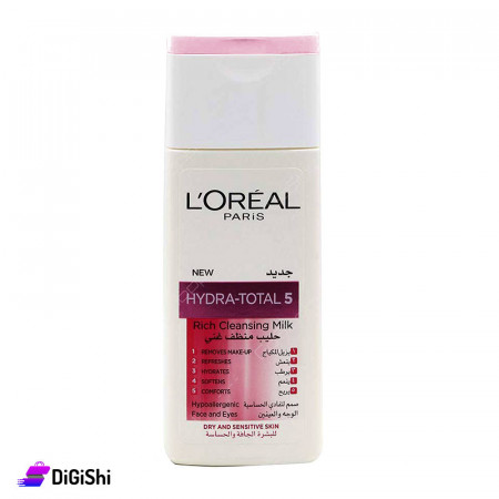 حليب منظف غني L'OREAL PARIS Hydra-Total 5