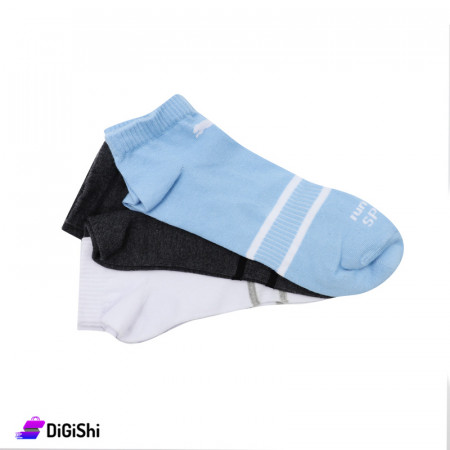 Al Samah Puma Running Sport Cotton Men Short Socks Set Group 2