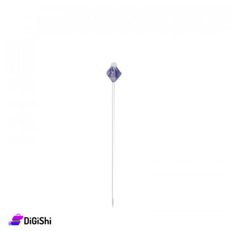 Diamond Shape Pin  - Dark Blue