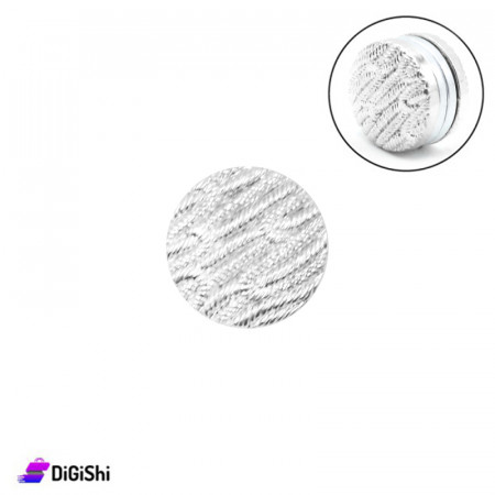 Magnetic Hijab Pins Decorated - Silver