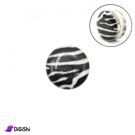 Magnetic Hijab Pins Zibra - Black and White