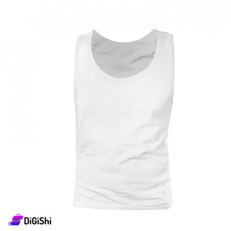 Solitaire N.415 Men's Cotton Sleeveless Undershirt - White 3XL