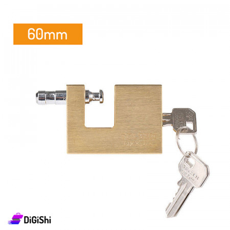 TOLSEN BRASS SHUTTER PADLOCK 60mm