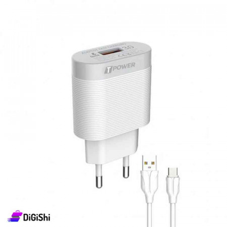 T-Power Charger with a Typec USB Cable