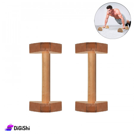 زوج مقابض خشب لتمارين الضغط Fitness Group 5006