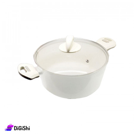 Granite Cooker Measuring 24 cm - White