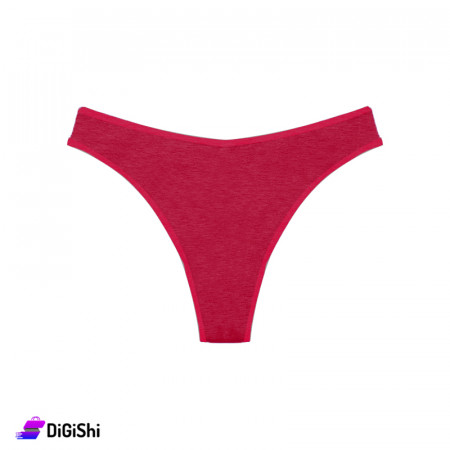 Al Samah Unicolor Women's Lycra String - Red