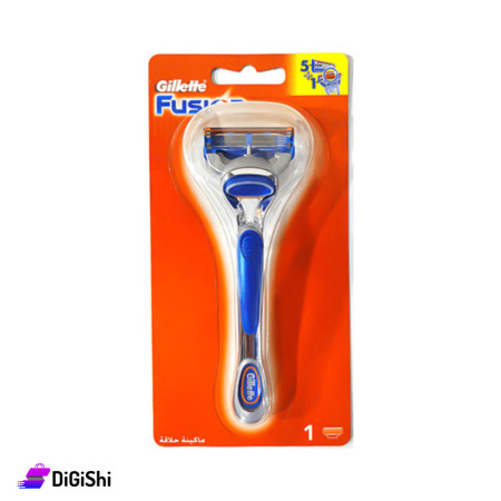 شفرة حلاقة رجالية مع شفرة خلفية Gillette Fusion