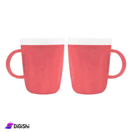 A pair of Plastic Cups SUPER STAR - Red
