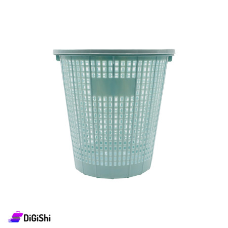 SUPER STAR Mesh Plastic Wastebasket Small Size - Gray