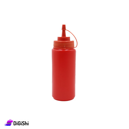 SUPER STAR Plastic Squeeze Sauce Bottle Medium Size - Red