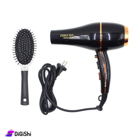 مجفف شعر مع فرشاة شعر ENERGY MAX EM-6433
