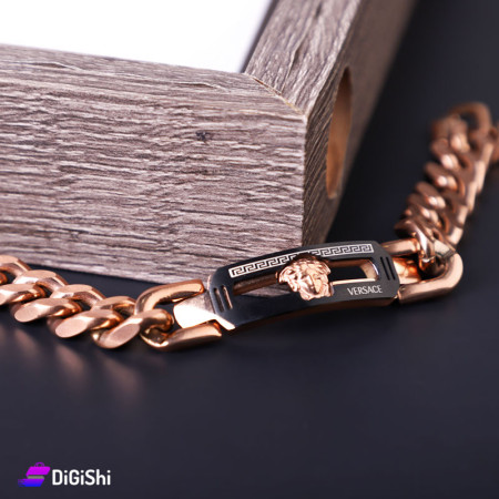 Versace Men's Chain Bracelet - Bronze