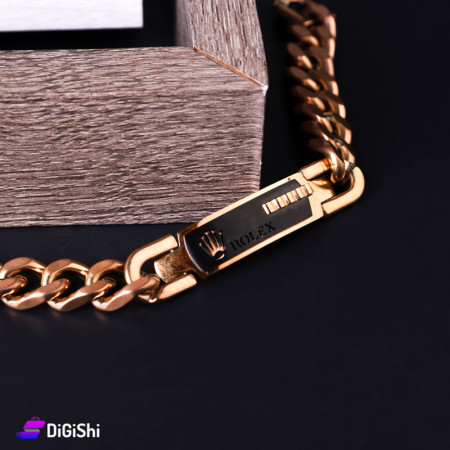 إسوارة جنزير رجالية ROLEX - برونز