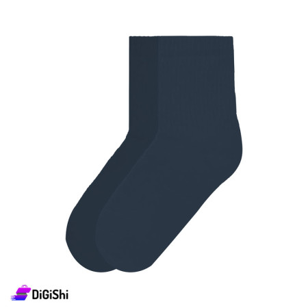 Men's Cotton medium lenght Socks - Navy