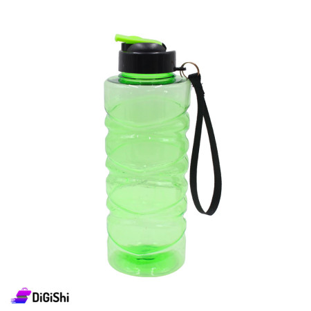مطرة ماء بلاستيك محززة ماركة شهد - أخضر