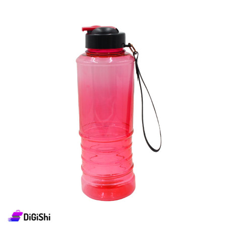 Shahd Plast Plastic Water Bottle With Black Cover - Red