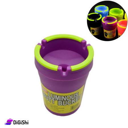 LUMINOUS BUTT BUCKET Ashtray - Purple