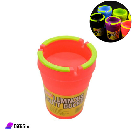 LUMINOUS BUTT BUCKET Ashtray - Neon Pink