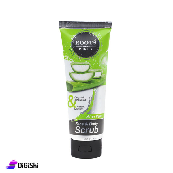 مقشر وجه وجسم بالألوفيرا ROOTS PURITY