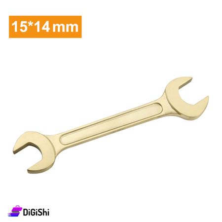 TOLSEN NON SPARKING DOUBLE OPEN ENDED SPANNER 14*15mm